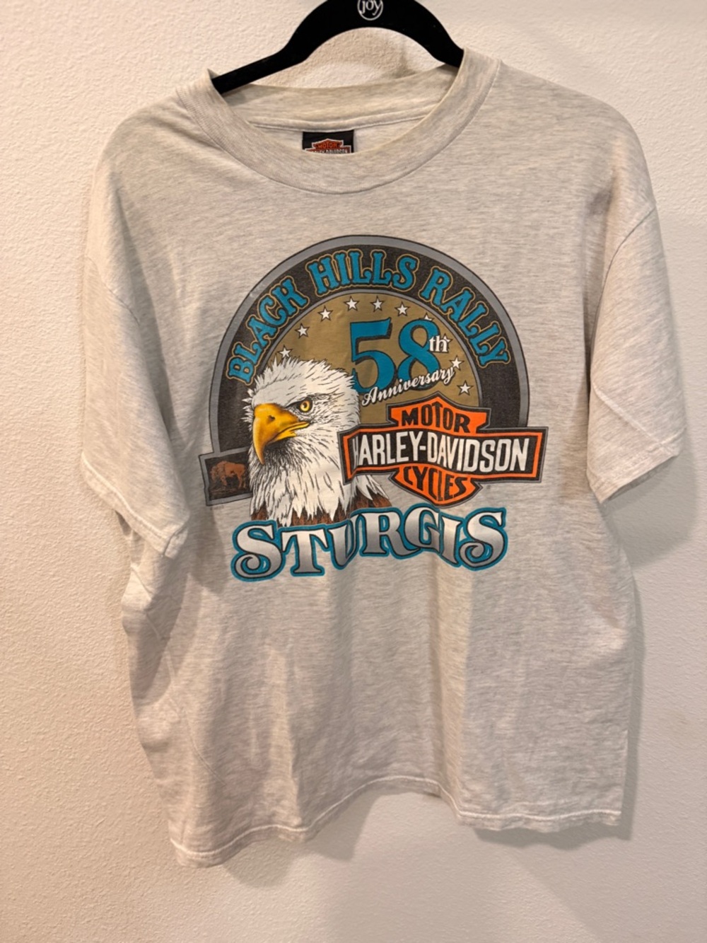Vintage 58th Anniversary Sturgis Black Hills Rally Harley Davidson Men’s Large